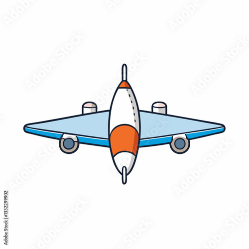 airplane isolated on white