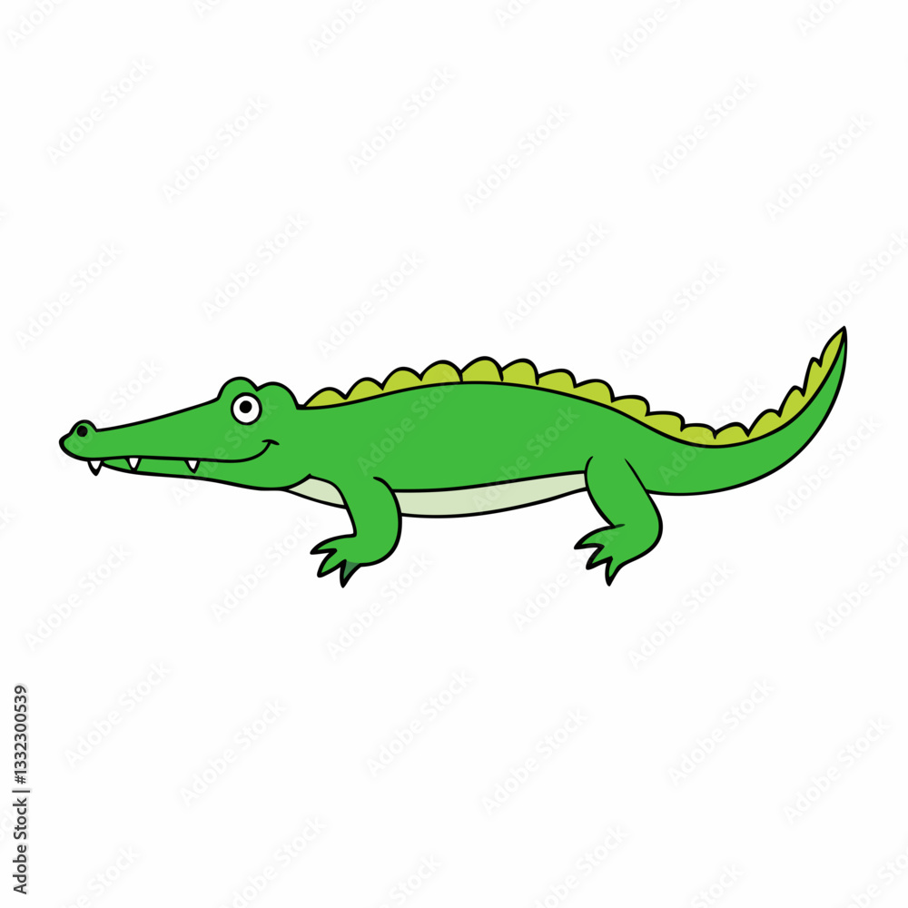 vector illustration of a crocodile vector illustration of a crocodile