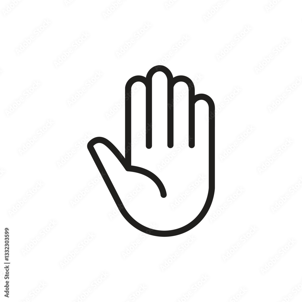 Hand gesture icon design template Hand gesture icon design template