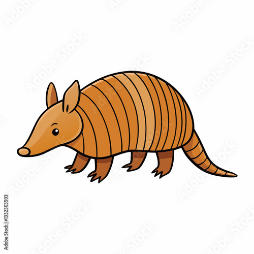 vector illustration of a cartoon fox