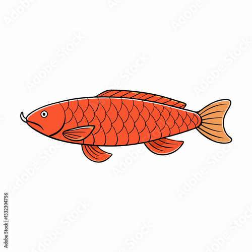 vector illustration of a fish