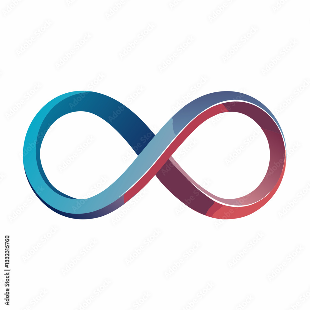 minimalist infinity loop with smooth curves minimalist infinity loop with smooth curves