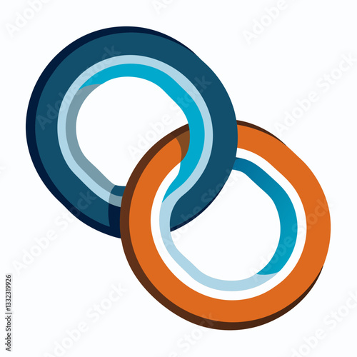 interlocking chain links forming a seamless loop