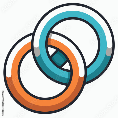 interlocking chain links forming a seamless loop