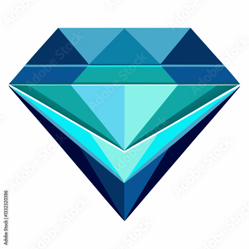 layered diamond with multi tone reflections 