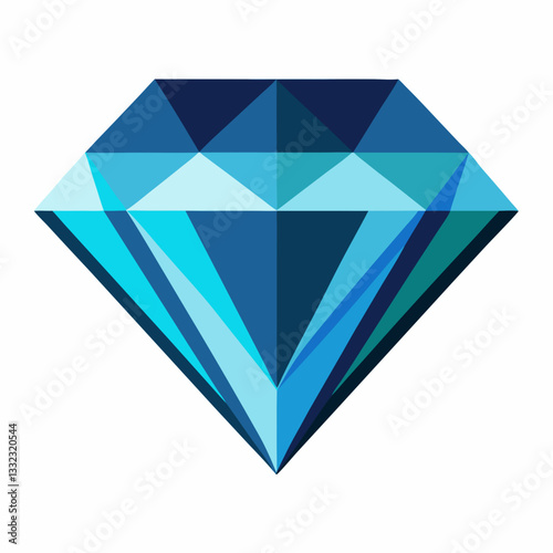 layered diamond with multi tone reflections 