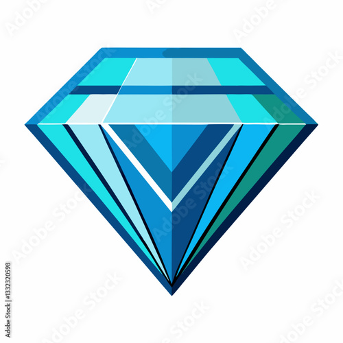 layered diamond with multi tone reflections 
