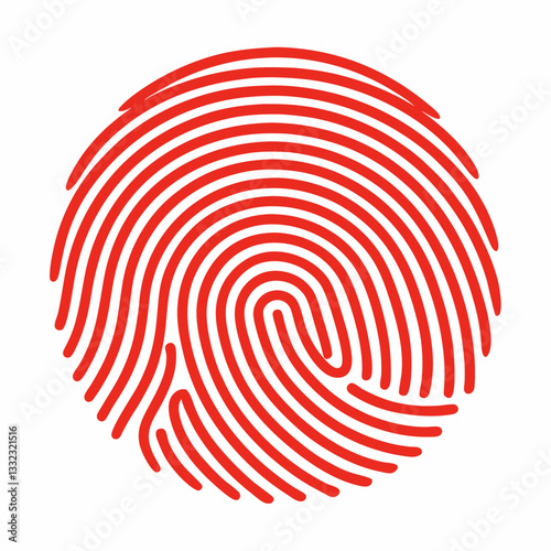 abstract fingerprint pattern with fine line art, investigation 