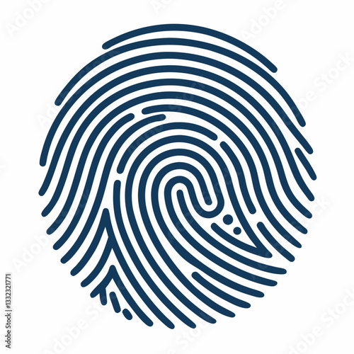 abstract fingerprint pattern with fine line art, investigation 
