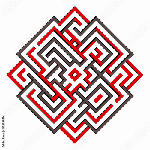abstract maze design with intricate pathways