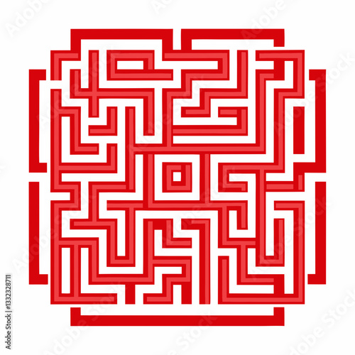 abstract maze design with intricate pathways