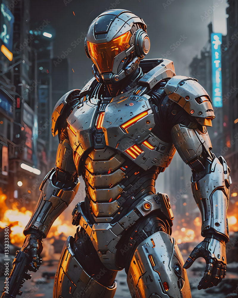 Fototapeta premium Soldier of the Future