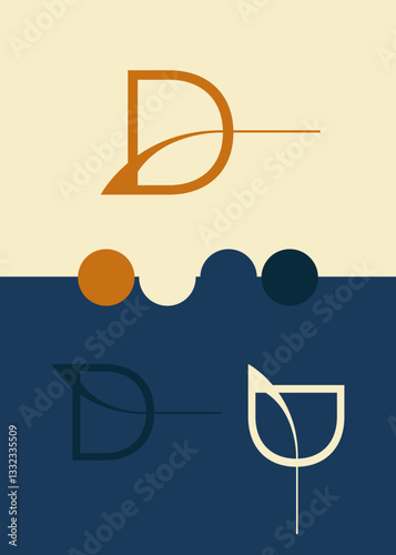 Logotype - Lettre D