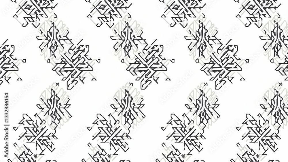 Contemporary Geometric Magnolia Tile Pattern for Trendy Spaces Contemporary Geometric Magnolia Tile Pattern for Trendy Spaces