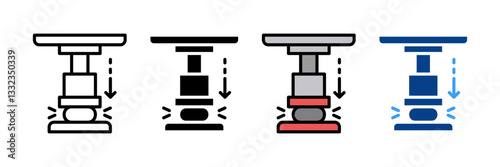 Pressure  Icon Set Multiple Style Collection