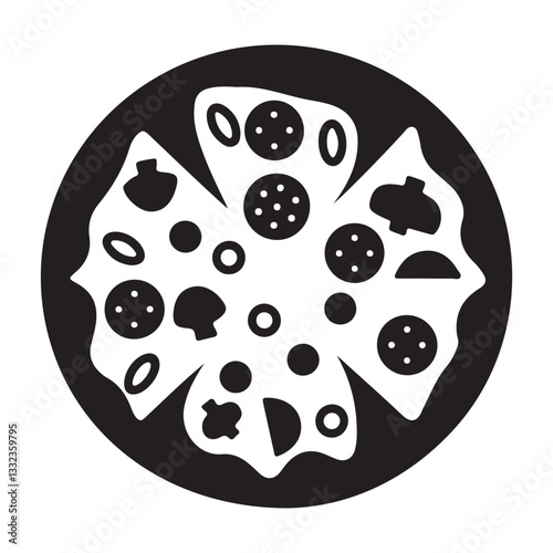 Deliciously Detailed Pizza with Assorted Toppings