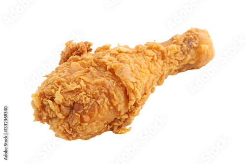 Golden Brown Fried Chicken Drumsticks Crispy Crunchy Fast Food Isolated on Transparent PNG