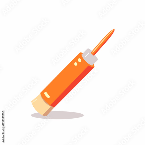 Colorful glue stick on white background, creative supplies concept