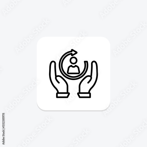 Customer Retention, vector, pixel perfect, illustrator file