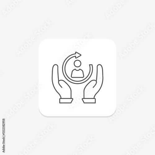 Customer Retention, vector, pixel perfect, illustrator file