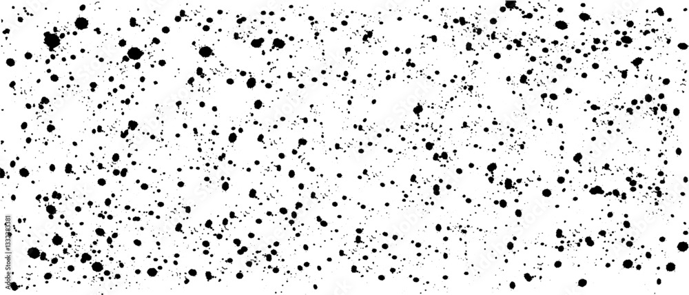 Splashes of black ink. Texture of stains. Spray paint splashes. Grainy texture, black spots, specks, splashes, blotches with transparent background Splashes of black ink. Texture of stains. Spray paint splashes. Grainy texture, black spots, specks, splashes, blotches with transparent background
