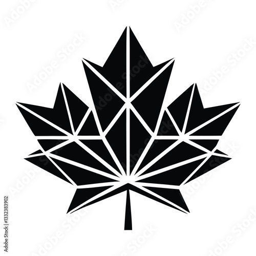 maple leaf silhouette vector illustration fall leaf autumns print template