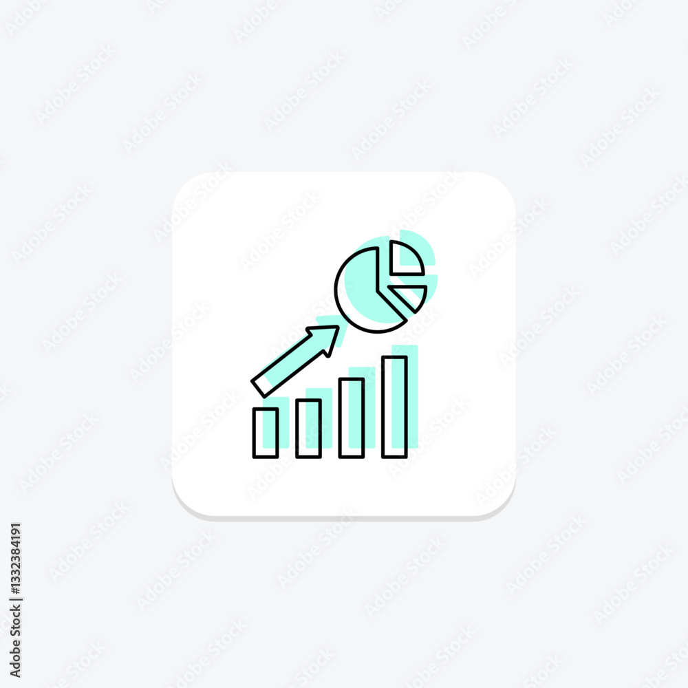 Market Share, vector, pixel perfect, illustrator file Market Share, vector, pixel perfect, illustrator file