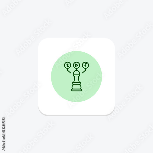 Social Media Strategy, vector, pixel perfect, illustrator file