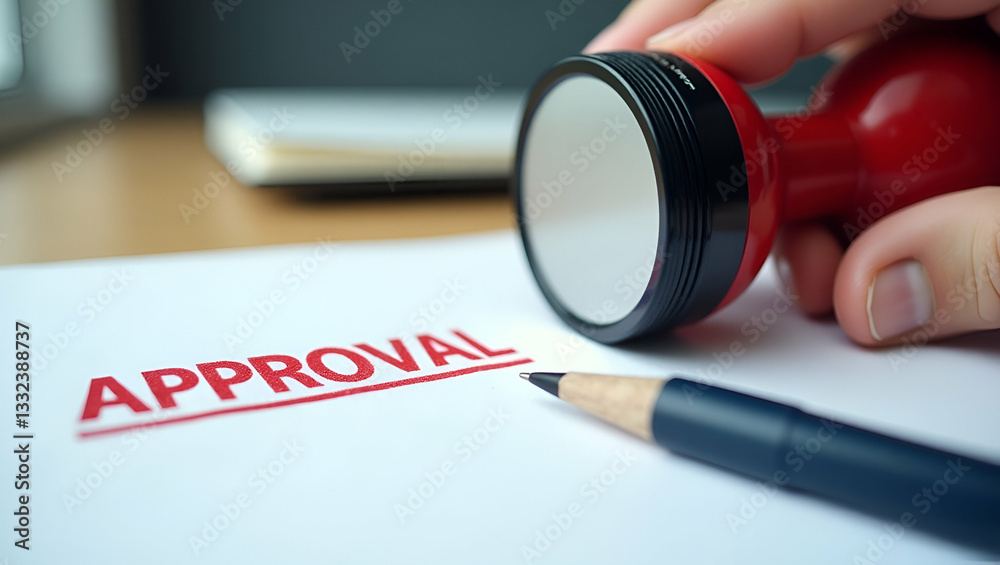 Fototapeta premium Professional Flat Businessman Stamp Illustration: Ensuring Clarity, Brand Compliance & Workflow Efficiency