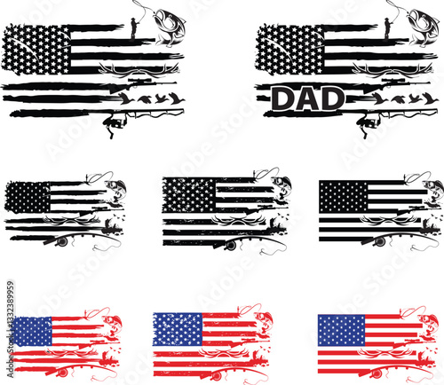 Hunting, usa flag, deer hunting, name frame, duck, hook, deer head, name sign, font, alphabet turkey, hunter, hunt, dad, fishing, sniper, camo, monogram, american flag