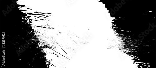 Vektor Hintergrund Rahmen abstrakt mit Rissen und Kratzern - Design Element Ebene - Überlagerung Vektorgrafik black