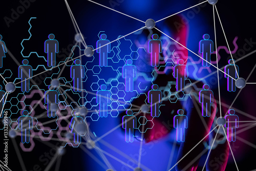 Abstract technology group a...