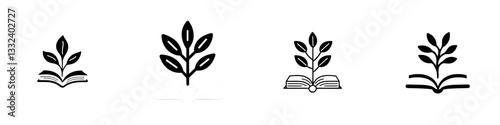 The logo of a graphic book features a cute and simple illustration with a clear outline and colorful elements