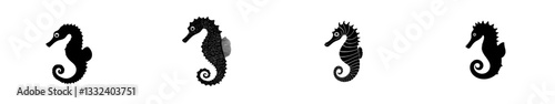 The term 'Seahorse' refers to a vintage engraving that also represents a modern sea illustration, emblem, or logo