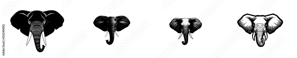An illustration of an elephant serves as a mascot for the Elephants sports team, an animal or icon used in branding and emblem concepts An illustration of an elephant serves as a mascot for the Elephants sports team, an animal or icon used in branding and emblem concepts