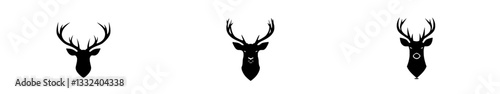 deer outline, contemporary deer illustration