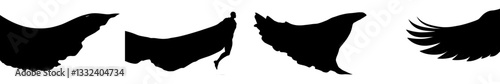 Modern cartoon illustration of a red superhero cape in front view, made of scarlet silk fabric as a cloak or mantle costume
