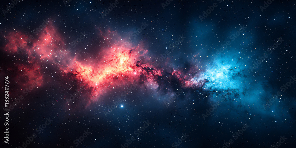 Naklejka premium northern lights night sky wallpaper,