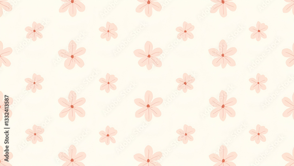 Flat Pastel blossom seamless tile pattern with soft flower illustrations in light colors ideal for serene spaces concept as Soft flower illustrations in light colors create pastel seamless tile patter Flat Pastel blossom seamless tile pattern with soft flower illustrations in light colors ideal for serene spaces concept as Soft flower illustrations in light colors create pastel seamless tile patter