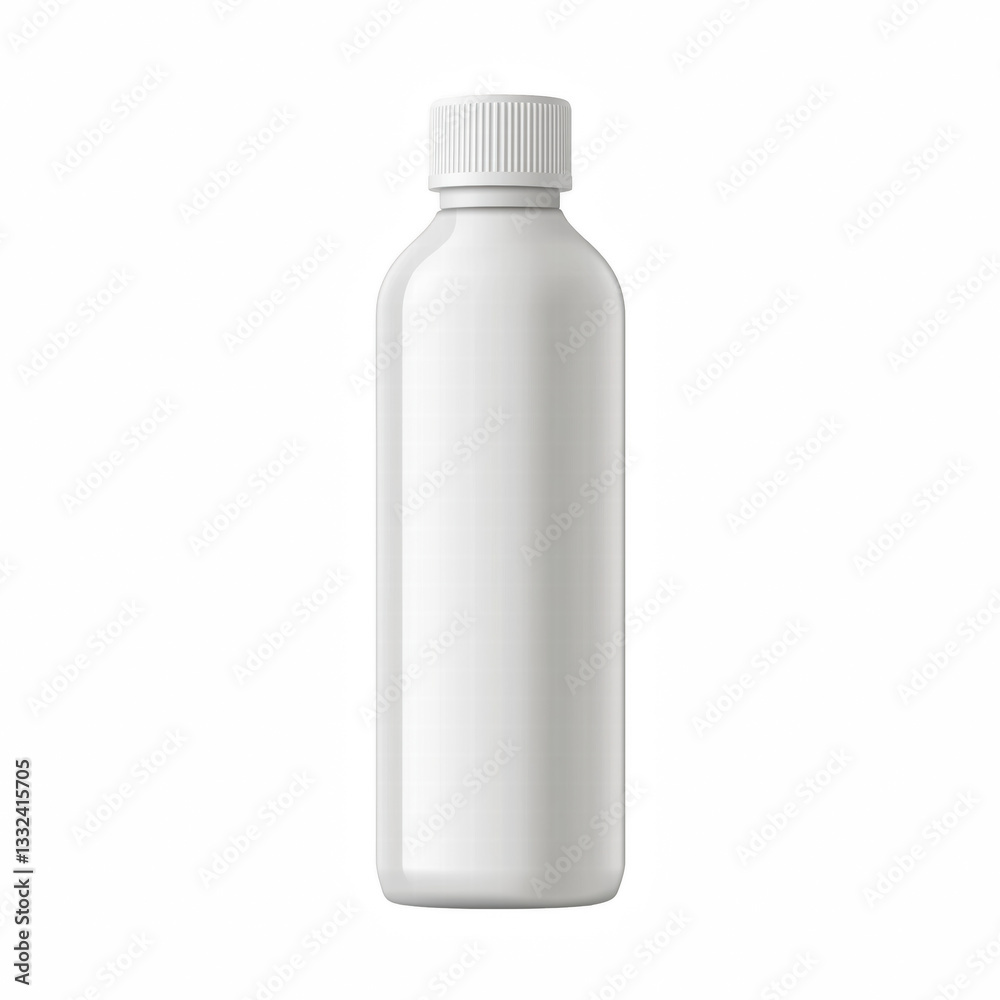 Realistic white plastic medical bottle with sealed cap, minimalistic design, ideal for pharmaceuticals, supplements, or cosmetic packaging, isolated on transparent background. Realistic white plastic medical bottle with sealed cap, minimalistic design, ideal for pharmaceuticals, supplements, or cosmetic packaging, isolated on transparent background.