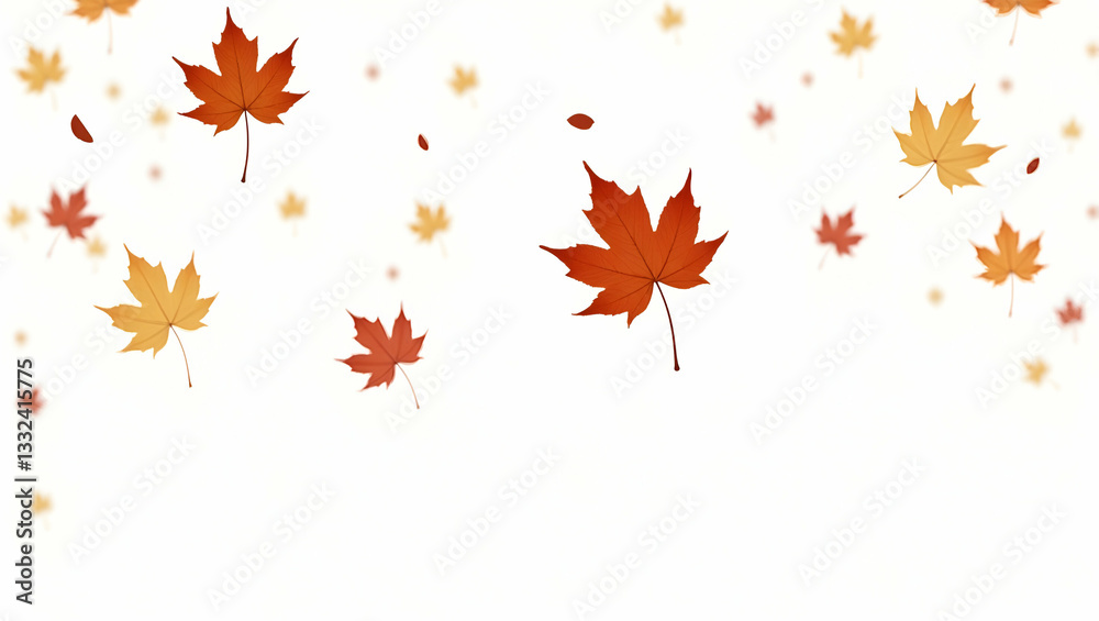 Flat Autumn Maple Leaves Blowing in the Air: A Cute Vector Illustration Showcasing Natural Movement and Flow Against a Transparent Background for Seasonal Design Inspiration Flat Autumn Maple Leaves Blowing in the Air: A Cute Vector Illustration Showcasing Natural Movement and Flow Against a Transparent Background for Seasonal Design Inspiration