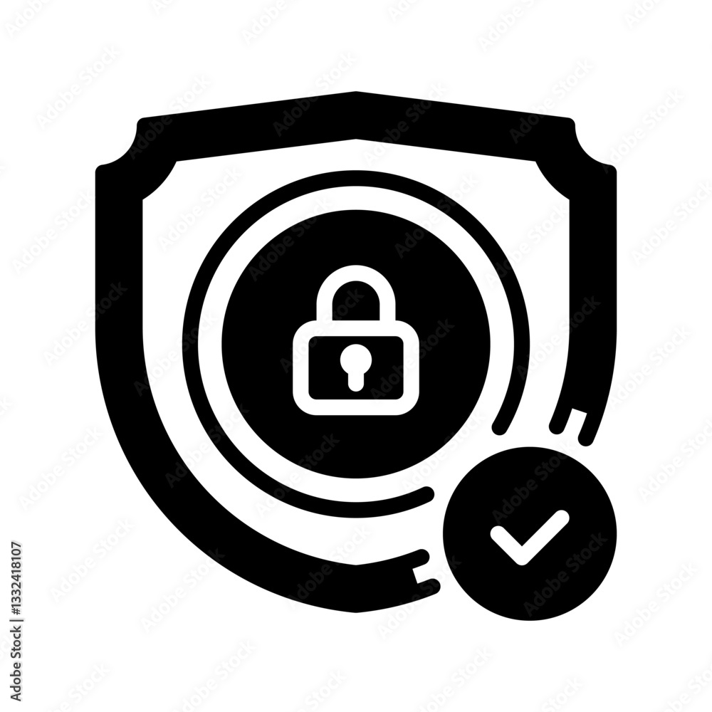 Security Shield line icon. Universal creative premium symbol. Vector sign icon logo template. Vector illustration Security Shield line icon. Universal creative premium symbol. Vector sign icon logo template. Vector illustration