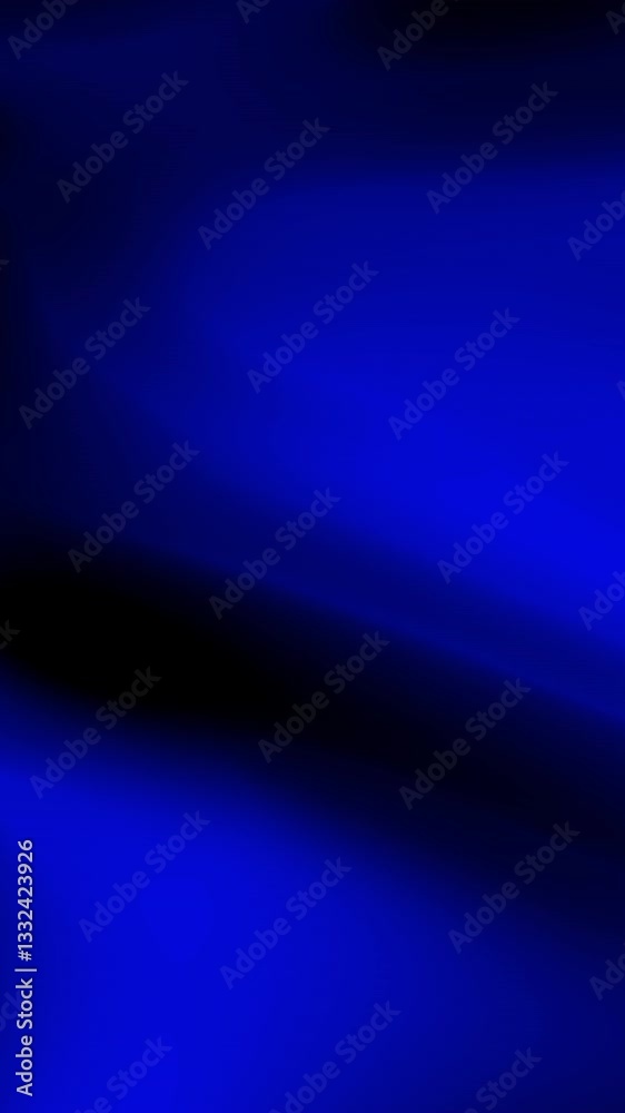 Fließende abstrakte Formen pulsieren, kräuseln und fließen tanzend auf blauem Hintergrund mit dunklem Rand, geeignet für moderne Kunstkonzepte, Website-Hintergründe, Motion Graphics-Projekte.