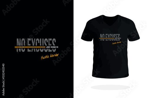 No Excuses Just Results Graphic Tee