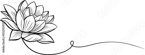 lotus flower vector illustration of vesak day 