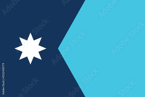 Official Flag of Minnesota, state of USA