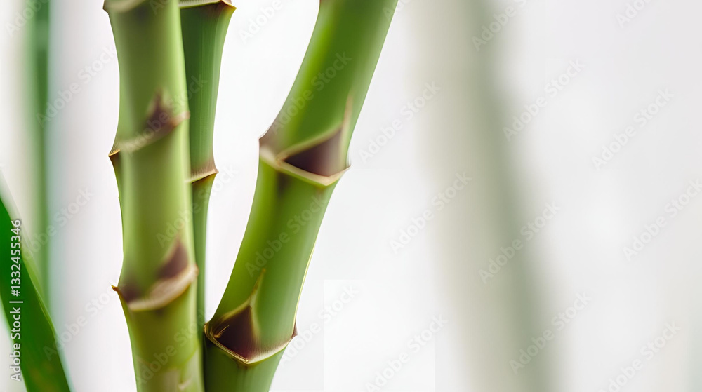 Obraz premium bamboo isolated on white background