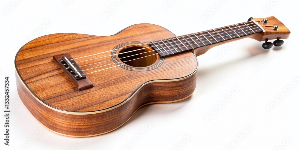 Obraz premium Ukulele 7 String Musical Instrument Closeup Studio Shot