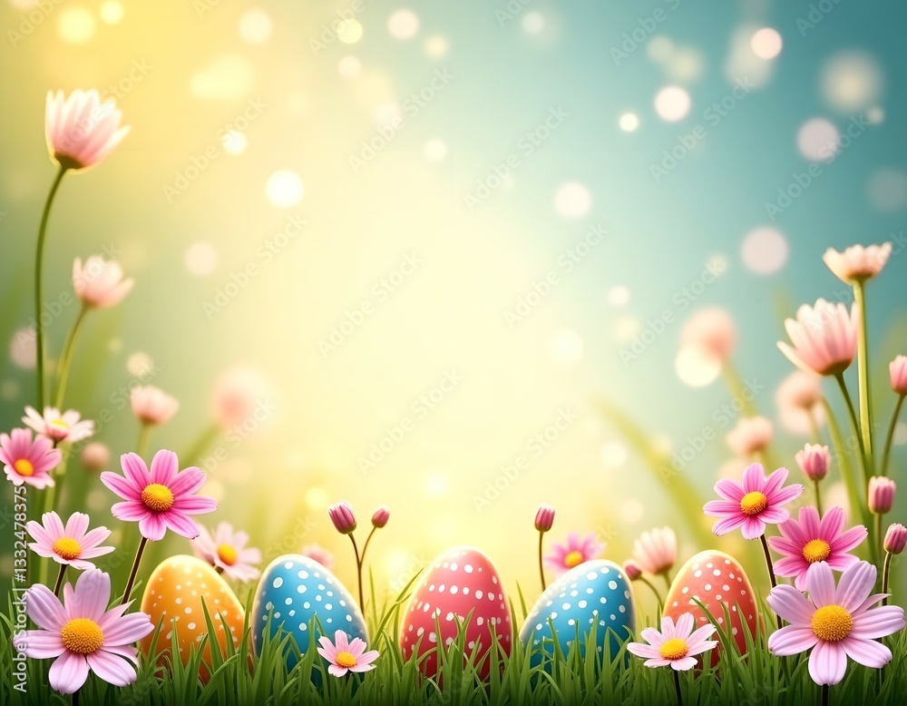 Happy easter card, background, space for wishes Happy easter card, background, space for wishes