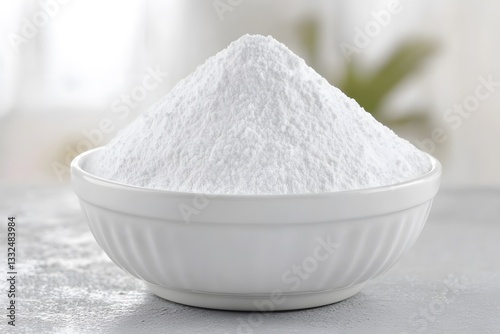 White Powder in Bowl, Baking Ingredient, Cooking, Food Photography